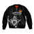 Custom Germany Rugby Sleeve Zip Bomber Jacket Black Eagles Special Style