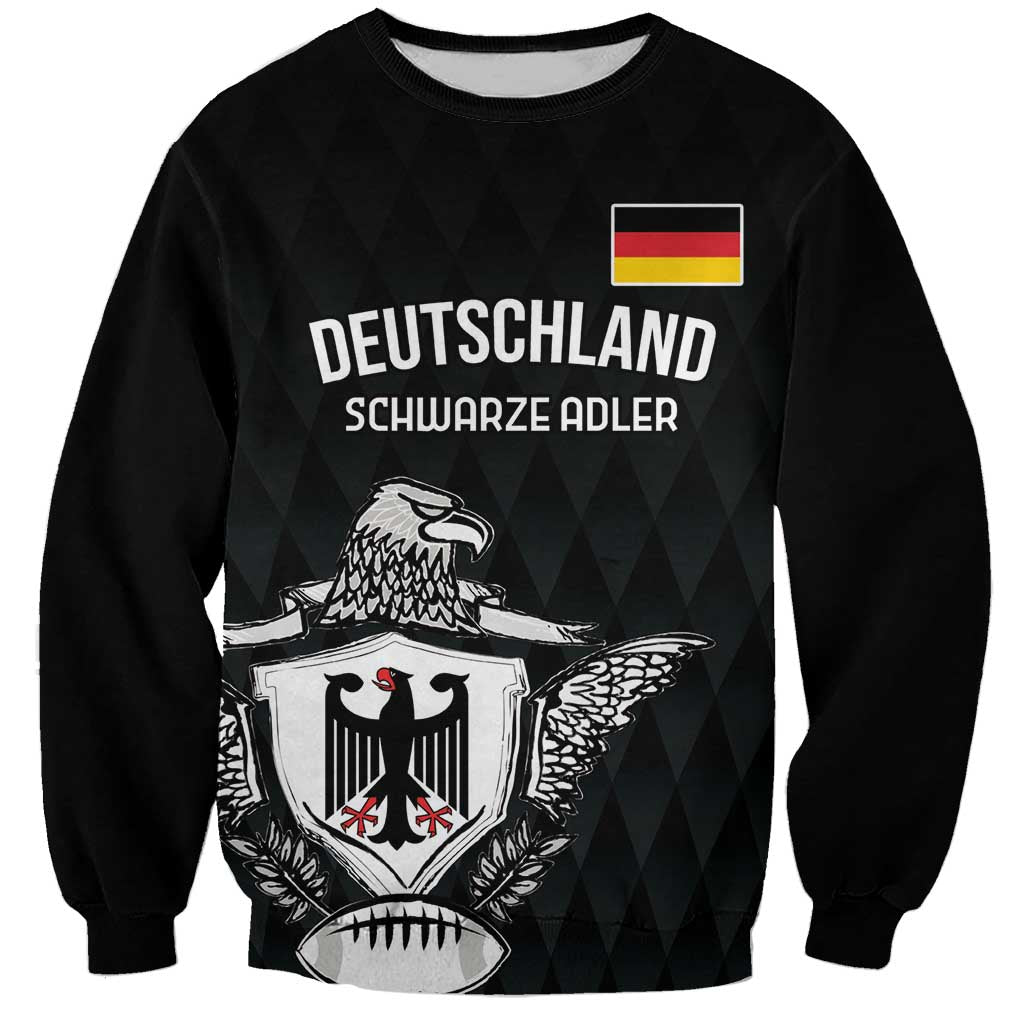 Custom Germany Rugby Sweatshirt Black Eagles Special Style