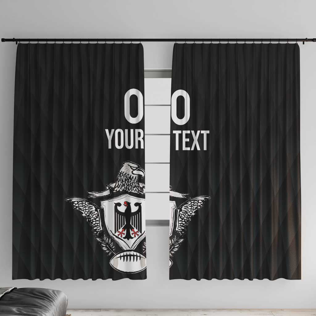 Custom Germany Rugby Window Curtain Black Eagles Special Style