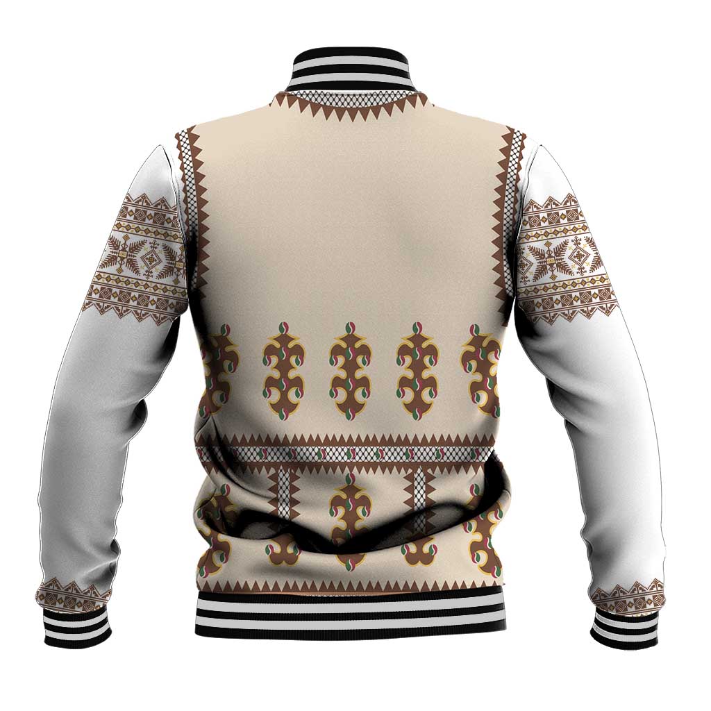 Hutsul Keptar Ukraine Baseball Jacket Carpathian Folk Embroidery Heritage Style - Wonder Print Shop