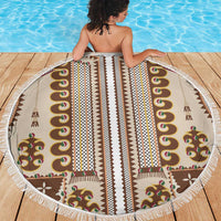 Hutsul Keptar Ukraine Beach Blanket Carpathian Folk Embroidery Heritage Style - Wonder Print Shop