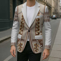 Hutsul Keptar Ukraine Blazer Carpathian Folk Embroidery Heritage Style - Wonder Print Shop