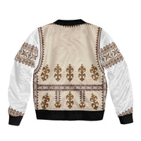 Hutsul Keptar Ukraine Bomber Jacket Carpathian Folk Embroidery Heritage Style - Wonder Print Shop