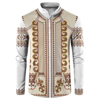 Hutsul Keptar Ukraine Button Sweatshirt Carpathian Folk Embroidery Heritage Style - Wonder Print Shop