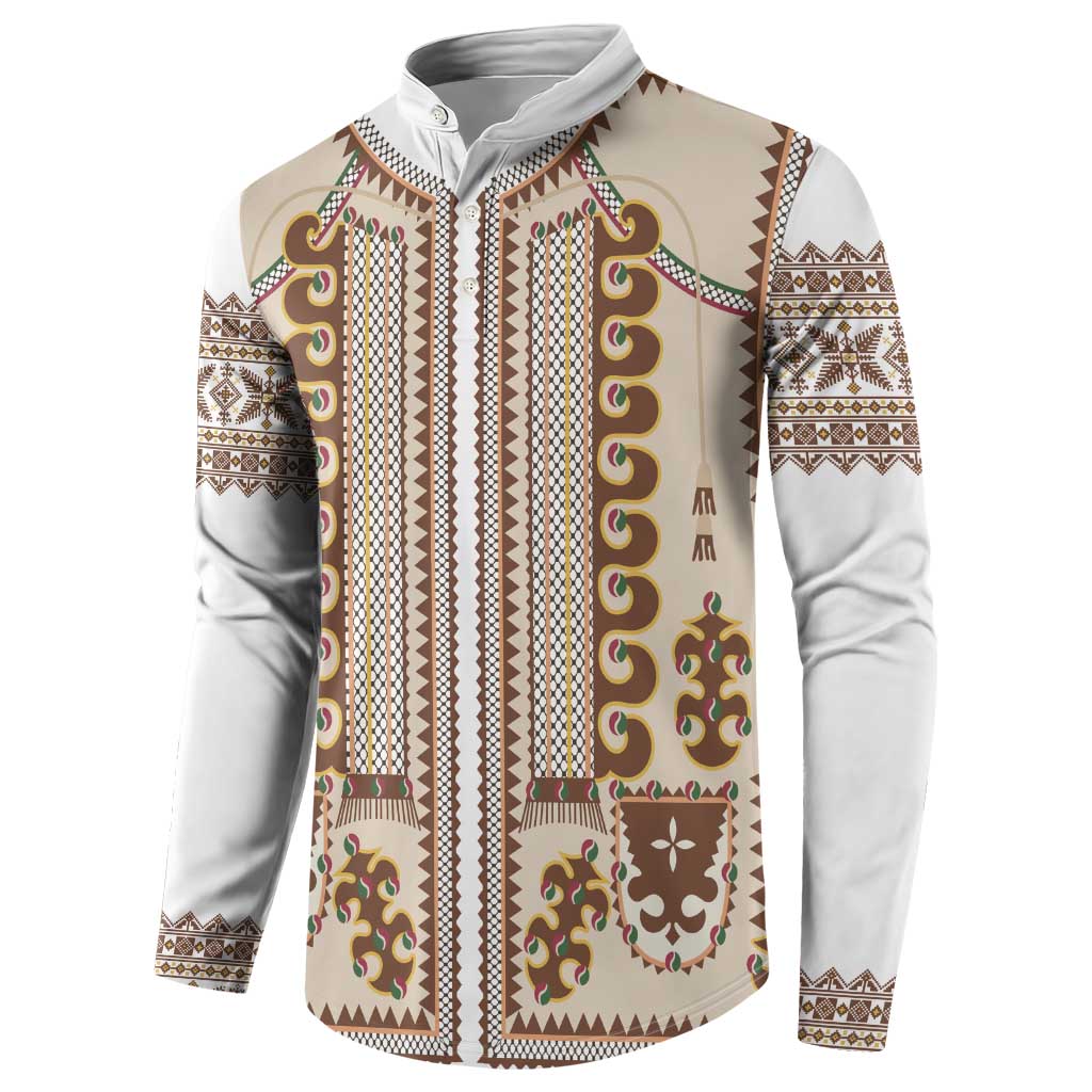 Hutsul Keptar Ukraine Button Sweatshirt Carpathian Folk Embroidery Heritage Style - Wonder Print Shop