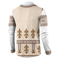Hutsul Keptar Ukraine Button Sweatshirt Carpathian Folk Embroidery Heritage Style - Wonder Print Shop