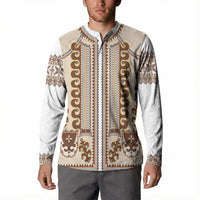 Hutsul Keptar Ukraine Button Sweatshirt Carpathian Folk Embroidery Heritage Style - Wonder Print Shop