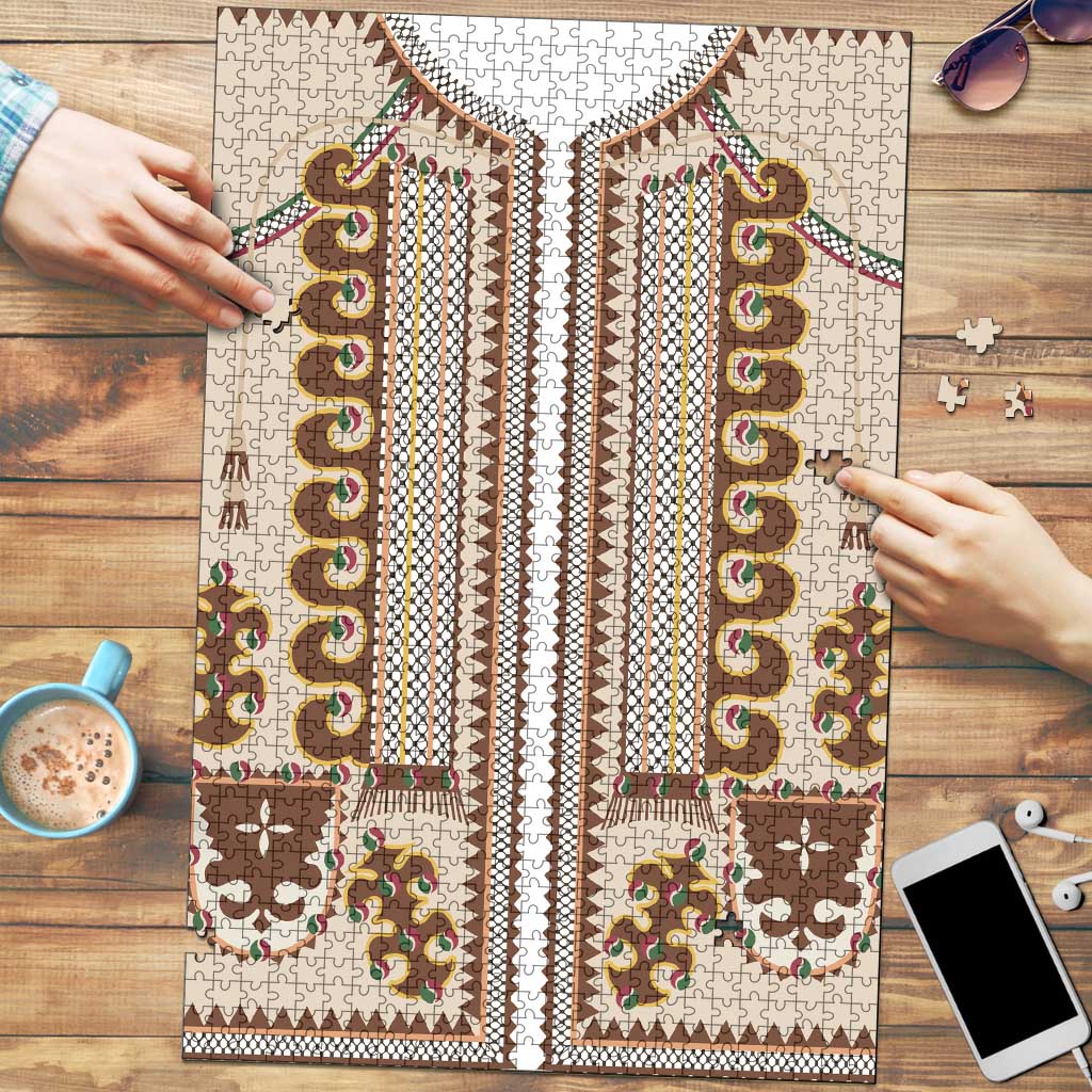 Hutsul Keptar Ukraine Puzzle Carpathian Folk Embroidery Heritage Style - Wonder Print Shop
