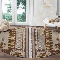 Hutsul Keptar Ukraine Round Carpet Carpathian Folk Embroidery Heritage Style - Wonder Print Shop