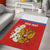 Personalized Russia Area Rug Coat Of Arms With Chamomile Flower