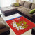 Personalized Russia Area Rug Coat Of Arms With Chamomile Flower