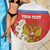 Personalized Russia Beach Blanket Coat Of Arms With Chamomile Flower