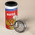 Personalized Russia 4 in 1 Can Cooler Tumbler Coat Of Arms With Chamomile Flower