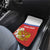 Personalized Russia Car Mats Coat Of Arms With Chamomile Flower