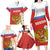 Personalized Russia Family Matching Long Sleeve Bodycon Dress and Hawaiian Shirt Coat Of Arms With Chamomile Flower