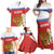 Personalized Russia Family Matching Off Shoulder Maxi Dress and Hawaiian Shirt Coat Of Arms With Chamomile Flower