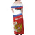 Personalized Russia Family Matching Off Shoulder Maxi Dress and Hawaiian Shirt Coat Of Arms With Chamomile Flower