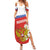 Personalized Russia Family Matching Summer Maxi Dress and Hawaiian Shirt Coat Of Arms With Chamomile Flower