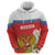 Personalized Russia Hoodie Coat Of Arms With Chamomile Flower