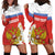 Personalized Russia Hoodie Dress Coat Of Arms With Chamomile Flower