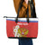 Personalized Russia Leather Tote Bag Coat Of Arms With Chamomile Flower