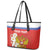 Personalized Russia Leather Tote Bag Coat Of Arms With Chamomile Flower