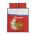 Personalized Russia Quilt Bed Set Coat Of Arms With Chamomile Flower