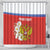 Personalized Russia Shower Curtain Coat Of Arms With Chamomile Flower