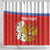 Personalized Russia Shower Curtain Coat Of Arms With Chamomile Flower