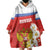 Personalized Russia Wearable Blanket Hoodie Coat Of Arms With Chamomile Flower