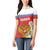 Personalized Russia Women Polo Shirt Coat Of Arms With Chamomile Flower