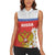 Personalized Russia Women Sleeveless Polo Shirt Coat Of Arms With Chamomile Flower