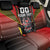 Custom Belgium Football Back Car Seat Cover Les Diables rouges Devil Mascot