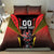 Custom Belgium Football Bedding Set Les Diables rouges Devil Mascot