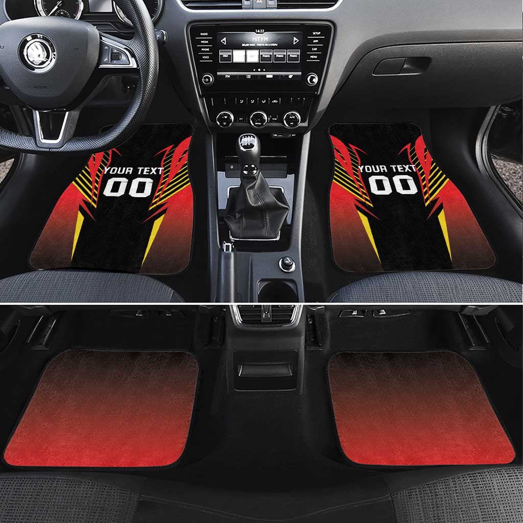 Custom Belgium Football Car Mats Les Diables rouges Devil Mascot