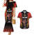 Custom Belgium Football Couples Matching Mermaid Dress and Hawaiian Shirt Les Diables rouges Devil Mascot