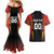 Custom Belgium Football Couples Matching Mermaid Dress and Hawaiian Shirt Les Diables rouges Devil Mascot