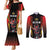 Custom Belgium Football Couples Matching Mermaid Dress and Long Sleeve Button Shirt Les Diables rouges Devil Mascot