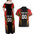 Custom Belgium Football Couples Matching Off Shoulder Maxi Dress and Hawaiian Shirt Les Diables rouges Devil Mascot