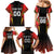 Custom Belgium Football Family Matching Mermaid Dress and Hawaiian Shirt Les Diables rouges Devil Mascot