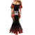 Custom Belgium Football Family Matching Mermaid Dress and Hawaiian Shirt Les Diables rouges Devil Mascot