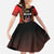 Custom Belgium Football Kid Short Sleeve Dress Les Diables rouges Devil Mascot