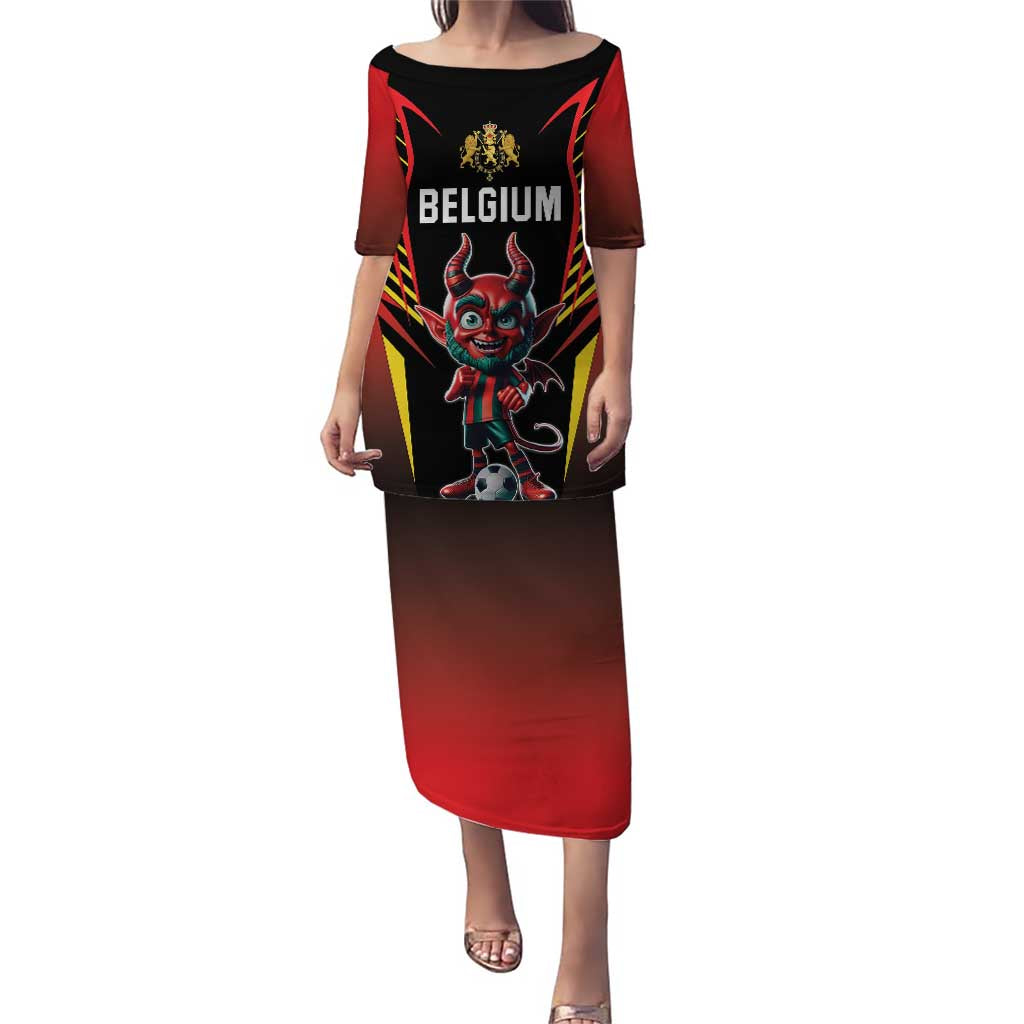 Custom Belgium Football Puletasi Les Diables rouges Devil Mascot