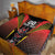 Custom Belgium Football Quilt Les Diables rouges Devil Mascot