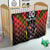 Custom Belgium Football Quilt Les Diables rouges Devil Mascot