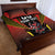 Custom Belgium Football Quilt Bed Set Les Diables rouges Devil Mascot