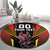 Custom Belgium Football Round Carpet Les Diables rouges Devil Mascot