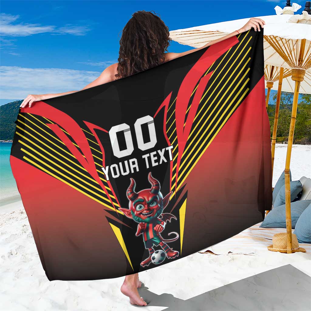 Custom Belgium Football Sarong Les Diables rouges Devil Mascot