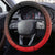 Belgium Football Steering Wheel Cover Les Diables rouges Devil Mascot