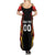 Custom Belgium Football Summer Maxi Dress Les Diables rouges Devil Mascot